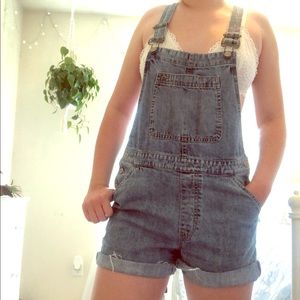 Gap blue overalls